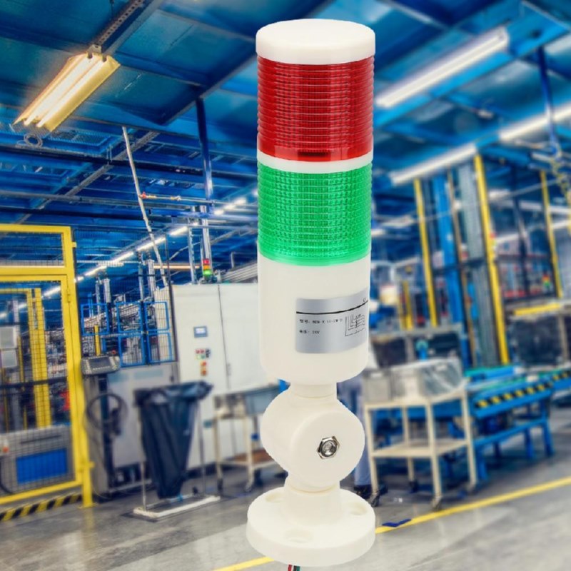 Lắp đặt hệ thống đèn cảnh báo trong nhà máy